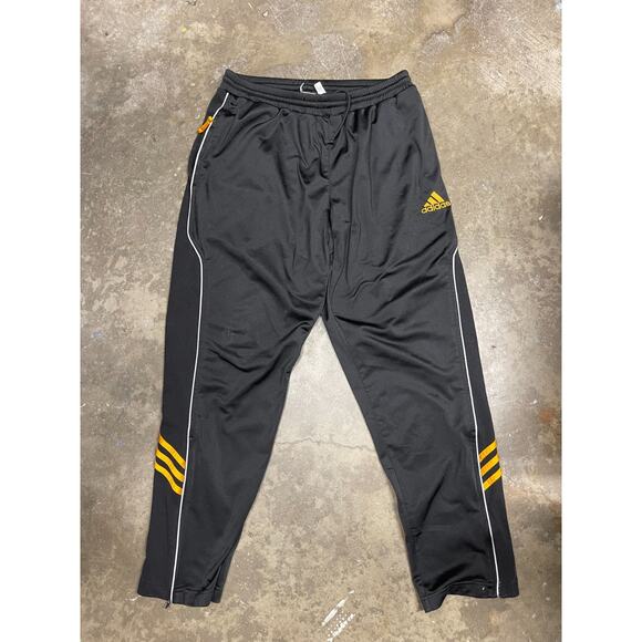 Vintage 1999 Adidas Mens Black Track Activewear Performance Pants Size Medium - Picture 1 of 6